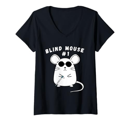 Damen Kawaii Matching Group Outfit #2 3 Three Blind Mäuse Kostüme T-Shirt mit V-Ausschnitt Damen Kawaii Matching Group Outfit #2 3 Three Blind Mäuse Kostüme T-Shirt mit V-Ausschnitt von Visit the Numbers #1-3 for Three Blind Mice Store