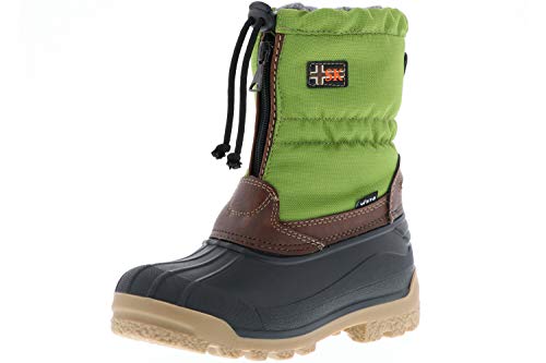 Vista Canada Polar Kinder Winterstiefel Snowboots Thermo-TEX Innenschuhen grün, Größe:29/30, Farbe:Grün von Vista