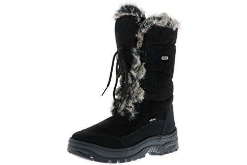 Vista Damen Snowboots Winterstiefel EISKRALLEN schwarz, Größe:37, Farbe:Schwarz von Vista