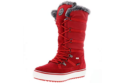 Vista Damen Winterstiefel Snowboots gefüttert rot, Größe:36, Farbe:Rot von Vista