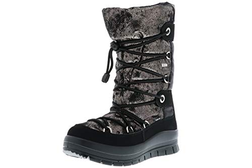 Vista Damen Winterstiefel Snowboots schwarz/metallic, Größe:36, Farbe:Schwarz von Vista