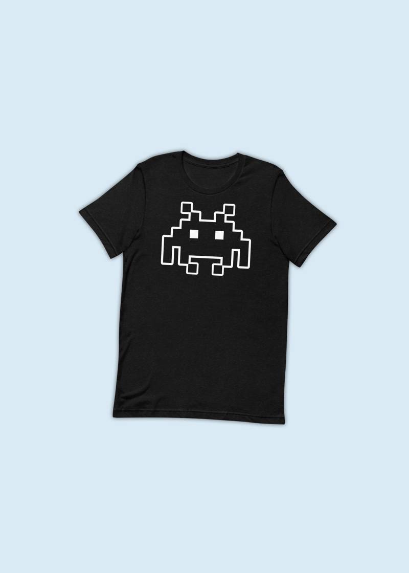 Invader Retro Videospiel T-Shirt - Unisex von VisualPOV