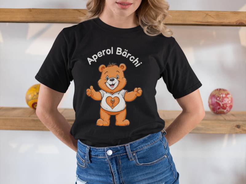 Aperol Bärchi | Glücksbärchi Damen Gruppenkostüm Karneval, Fasching, Kostüm Jga Outfit Faschingskostüm Gruppe Alkohol Gruppen T-Shirt von VisualmotivationDE