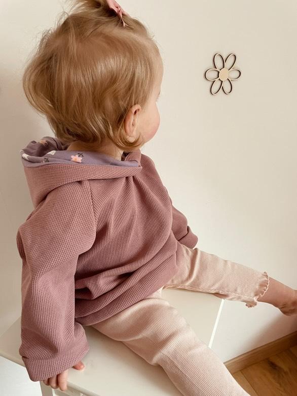 Visuell Design - Frühling Kapuzenpullover Waffeljersey Schlicht 86 92 98 104 110 116 122 128 134 Oliv Altrosa Zitrone von VisuellDesign