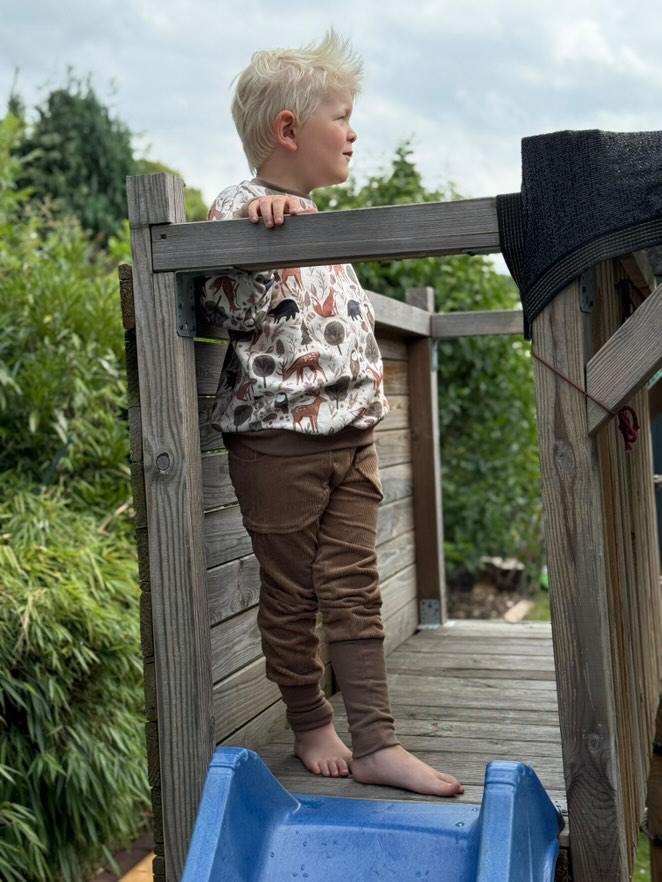 Visuell Design - Knickerbocker Cordhose/Mitwachshose Pumphose Aus Cord Hose Kinder/ Baby/ Mitwachsend in Camel von VisuellDesign