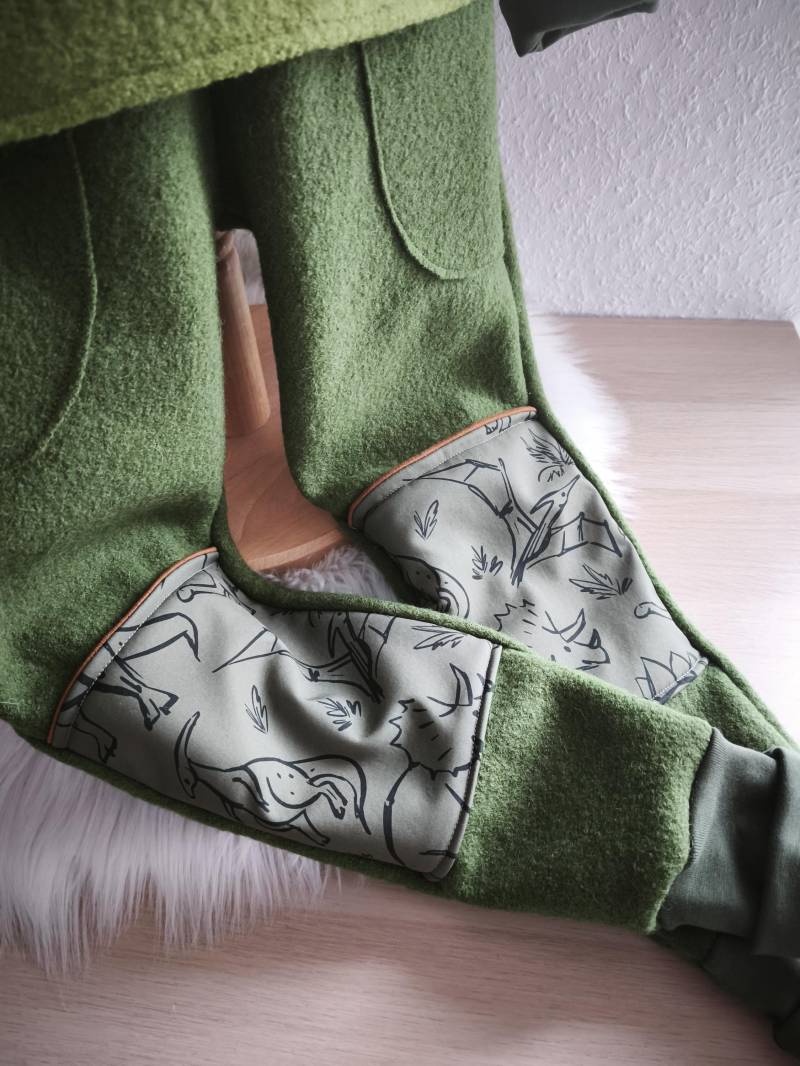 Visuell Design - Outdoor Kindergarten Walkhose Mit Knie Patch Muster Pumphose 74 80 92 98 104 116 122 134 140 Tasche von VisuellDesign