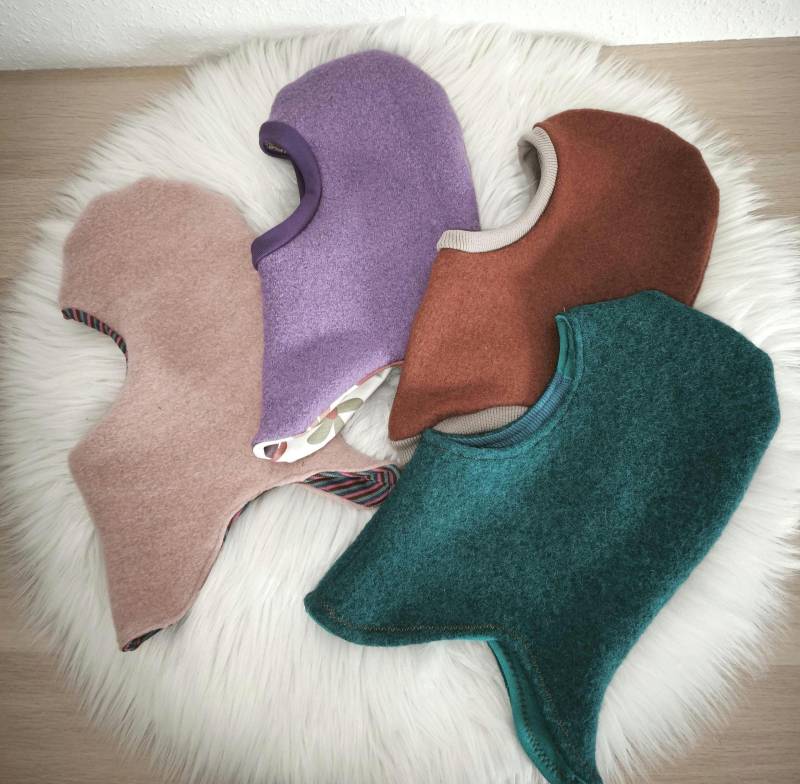 Visuell Design - Schlupfmütze Merinofleece Walk Wolleseide von VisuellDesign