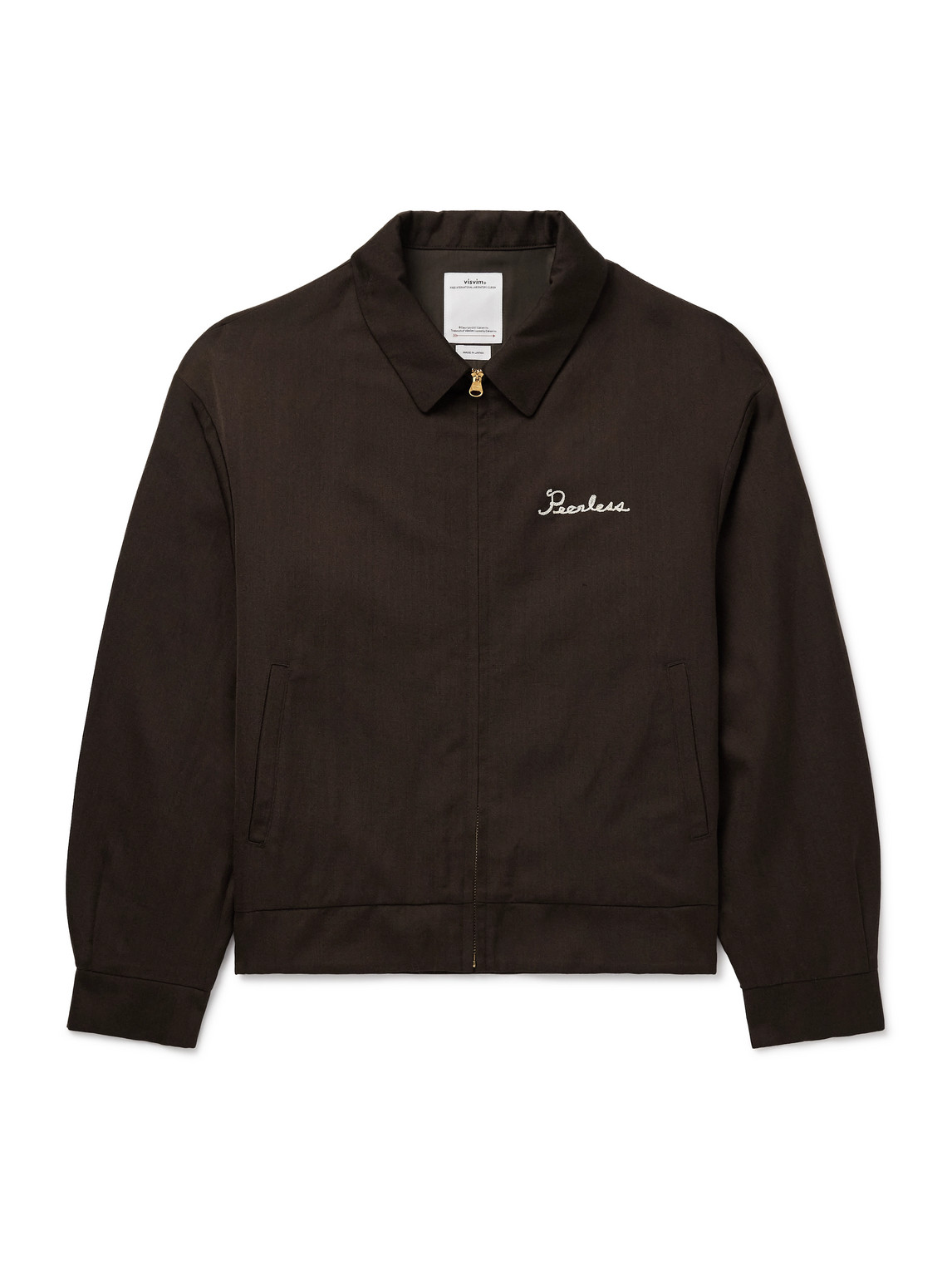 Visvim - Alcan Embroidered Wool and Linen-Blend Twill Blouson Jacket - Men - Brown - 5 Visvim - Alcan Embroidered Wool and Linen-Blend Twill Blouson Jacket - Men - Brown - 5 von Visvim
