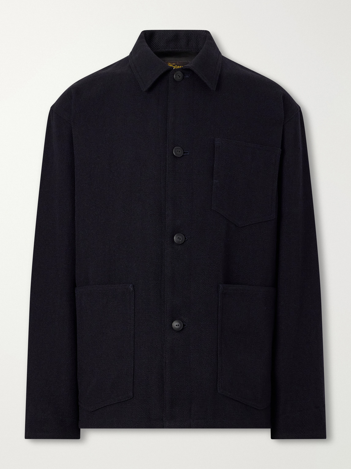 Visvim - Baker Textured Wool and Linen-Blend Jacket - Men - Blue - 2 von Visvim