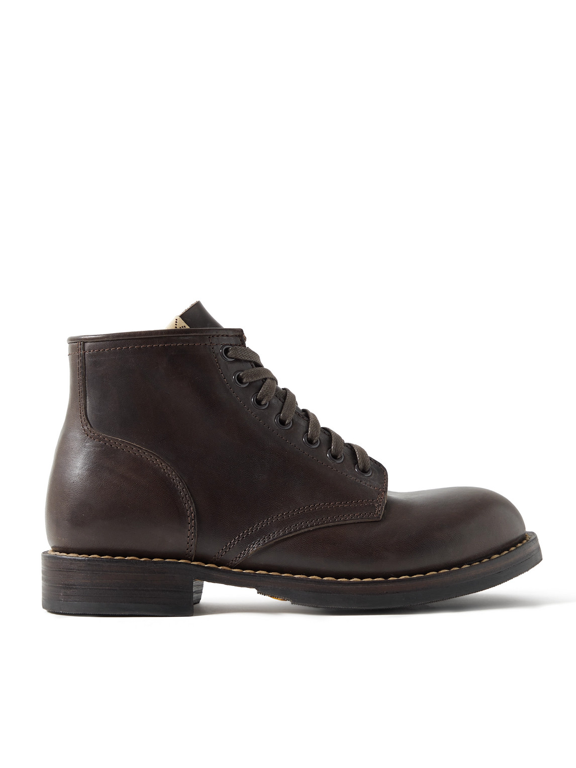 Visvim - Brigadier Folk Leather Boots - Men - Brown - US 8 von Visvim