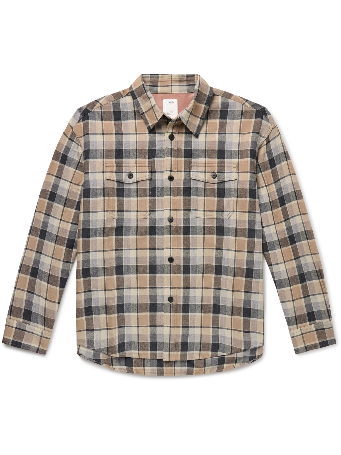 Visvim - Checked Wool and Linen-Blend Shirt - Men - Brown - 4 Visvim - Checked Wool and Linen-Blend Shirt - Men - Brown - 4 von Visvim