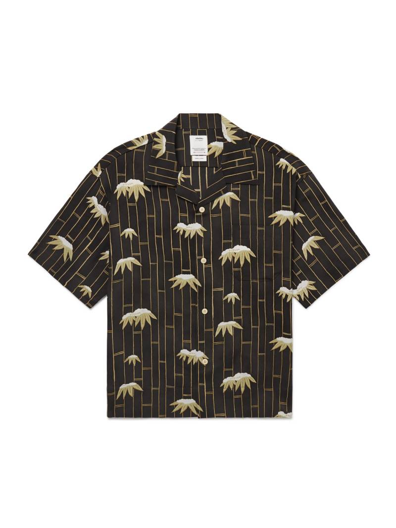 Visvim - Copa Camp-Collar Printed Silk Shirt - Men - Black - 1 von Visvim