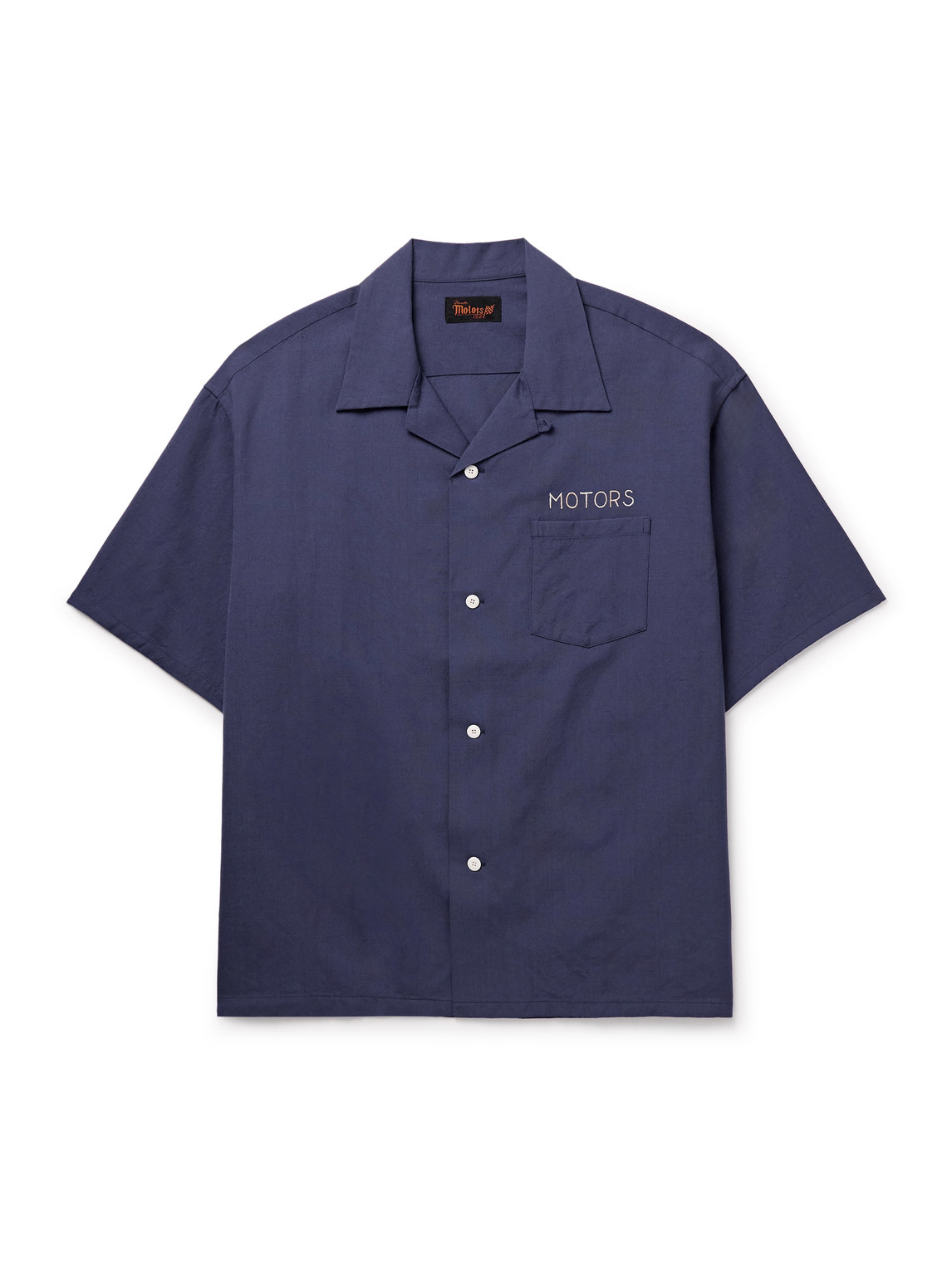 Visvim - Crosby Convertible-Collar Embroidered Wool and Linen-Blend Shirt - Men - Blue - 4 Visvim - Crosby Convertible-Collar Embroidered Wool and Linen-Blend Shirt - Men - Blue - 4 von Visvim
