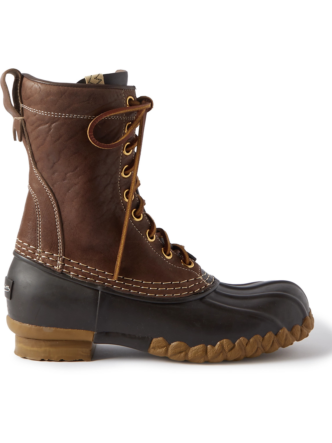 Visvim - Decoy-Folk Rubber-Trimmed Leather Duck Boots - Men - Brown - US 9 von Visvim