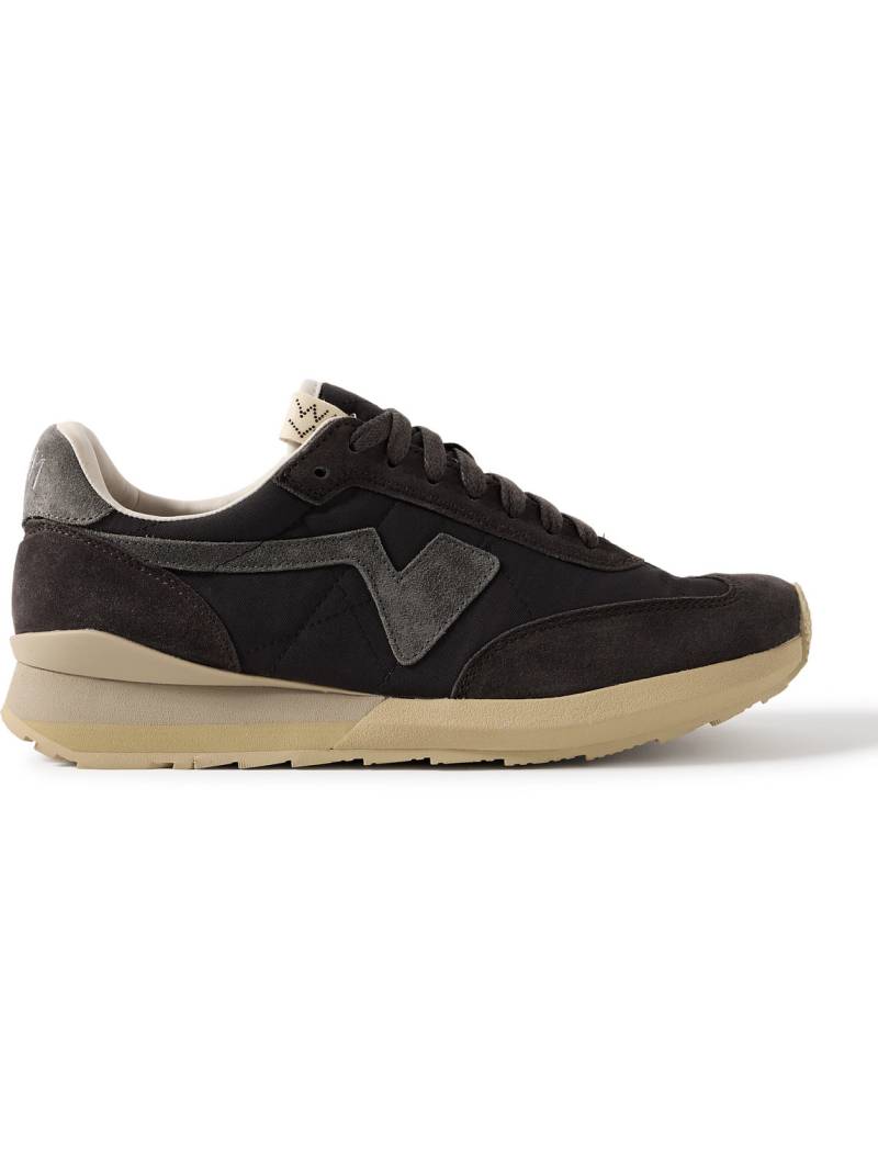 Visvim - FKT Runner Suede-Trimmed Canvas Sneakers - Men - Black - US 9 von Visvim