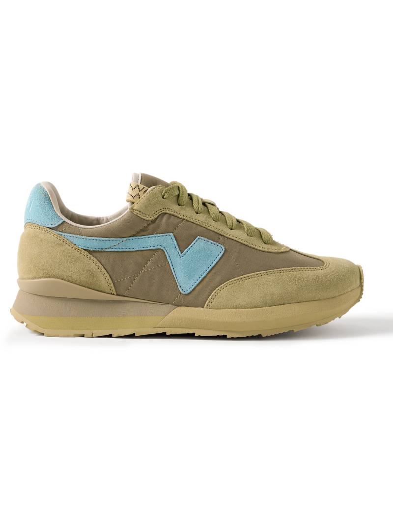 Visvim - FKT Runner Suede-Trimmed Canvas Sneakers - Men - Green - US 9 von Visvim