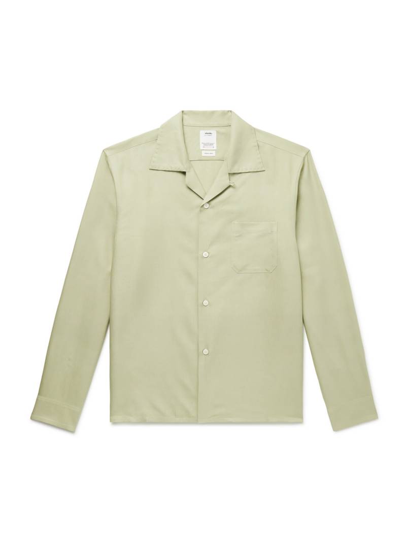 Visvim - Keesey Convertible-Collar Silk-Shantung Shirt - Men - Green - 5 von Visvim