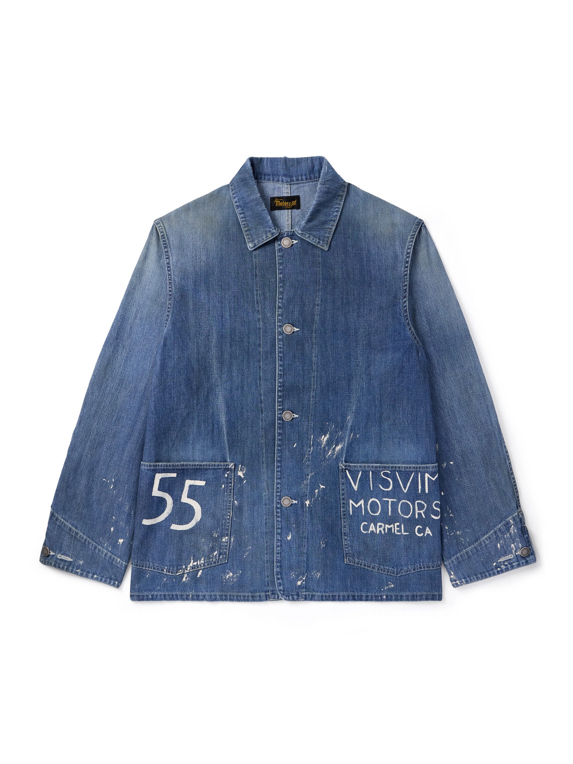 Visvim - Paint-Splattered Denim Jacket - Men - Blue - 4 Visvim - Paint-Splattered Denim Jacket - Men - Blue - 4 von Visvim
