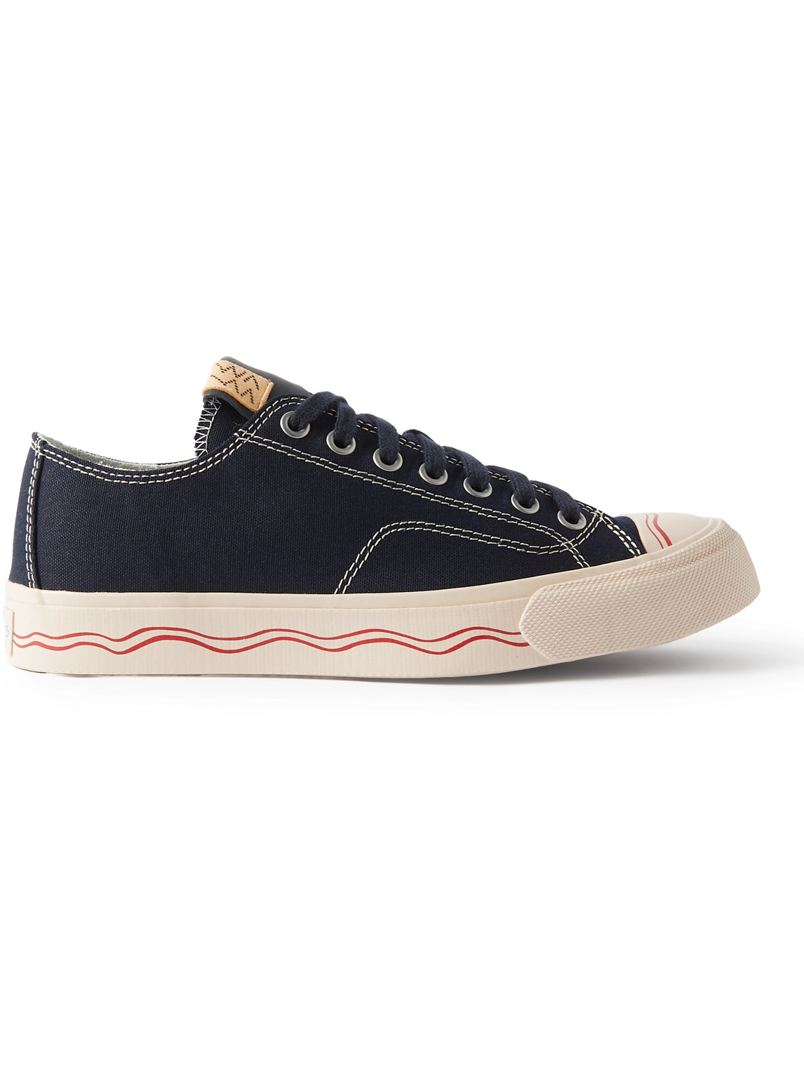 Visvim - Seeger Leather and Rubber-Trimmed Canvas Sneakers - Men - Blue - US 9 von Visvim