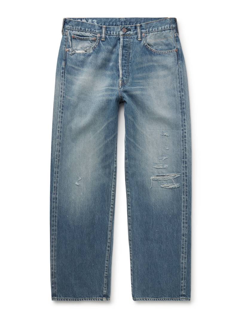 Visvim - Social Sculpture 01 Straight-Leg Distressed Selvedge Jeans - Men - Blue - UK/US 30 von Visvim