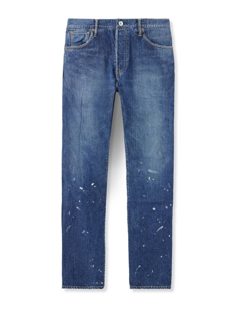 Visvim - Social Sculpture Tapered Distressed Jeans - Men - Blue - 1 von Visvim