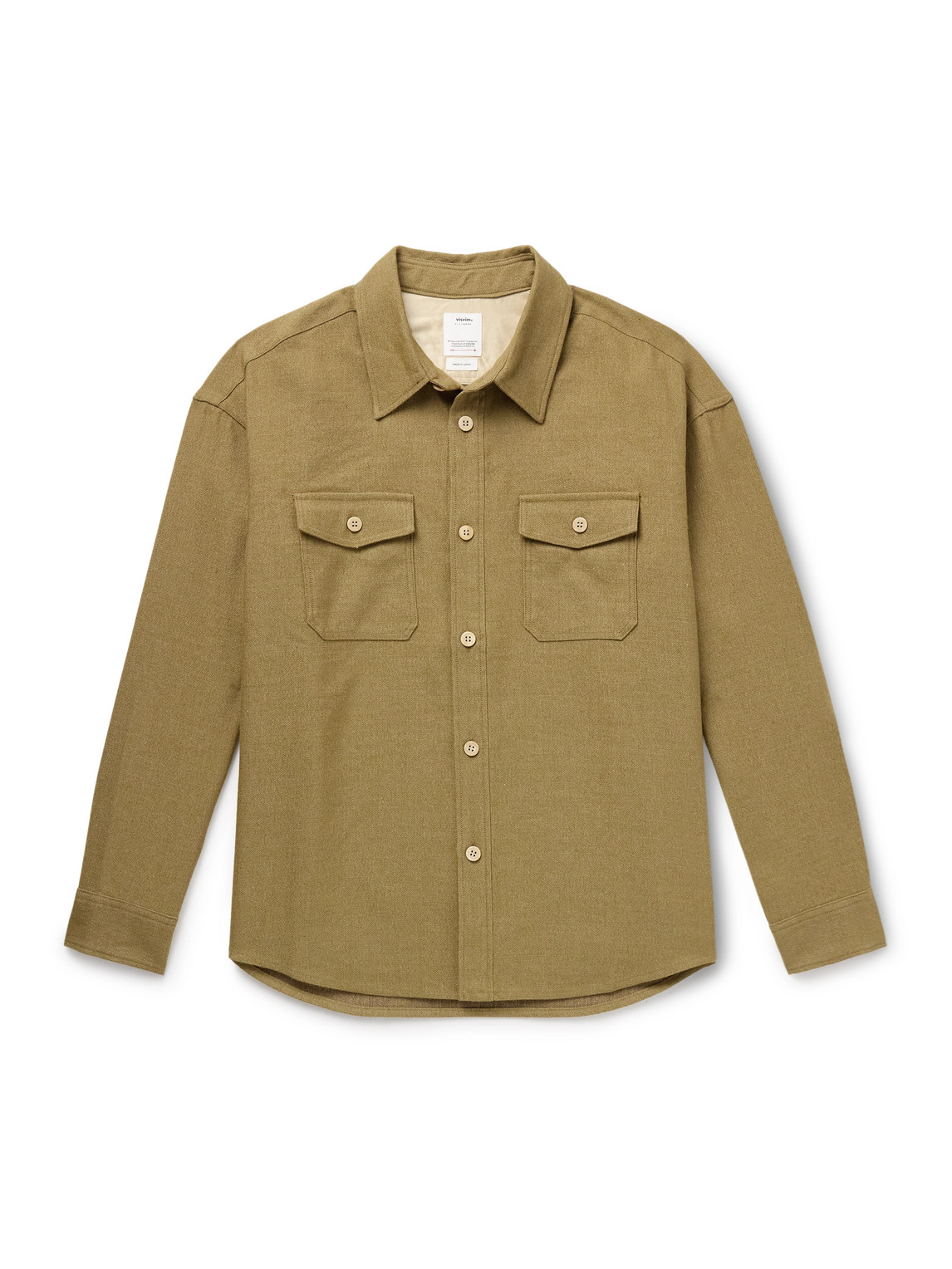 Visvim - Wool and Linen-Blend Overshirt - Men - Green - 3 von Visvim