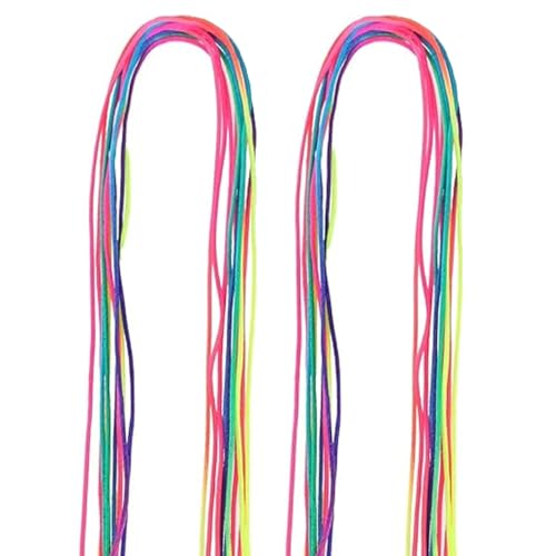 Visxcnu 40 Stück Haarzöpfe bunte Haarwickelschnur verschiedene Farbverlaufsfarben Haarseilband Regenbogen-Flecht-Haargummi für Frauen Mädchen DIY-Pferdeschwanz-Zöpfe Haar-Styling-Zubehör von Visxcnu