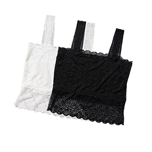 Visyaa Spitze Bra Tube Top BH Nahtlose Bandeau Sport BH Schlaf BH mit Elastischen Trägern von Visyaa