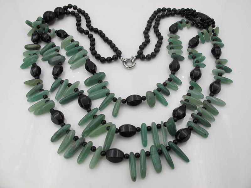 Aventurin Halskette, Grüner Edelstein Schmuck, Perlen Sommer Multi Stränge Handgemachter Frauen Schmuck Aventurin Halskette, Grüner Edelstein Schmuck, Perlen Sommer Multi Stränge Handgemachter Frauen Schmuck von VitaGems