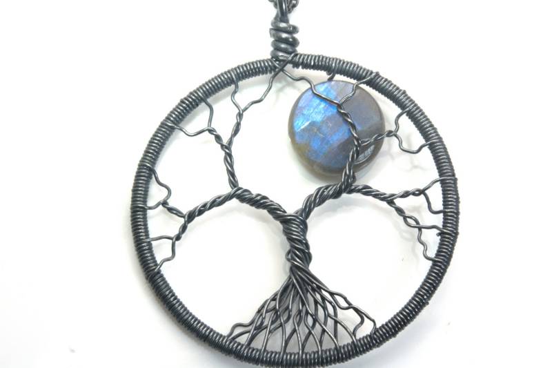 Blauer Blitz Natürliche Labradorit Edelstein Baum Anhänger , Handmade Kupferdraht Schmuck , Draht Verpackt Handgemachte Blauer Blitz Natürliche Labradorit Edelstein Baum Anhänger , Handmade Kupferdraht Schmuck , Draht Verpackt Handgemachte von VitaGems