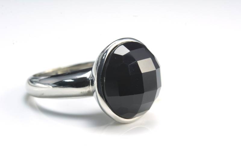 Schwarze Stein Ring - Ring Mit Schwarzem Schwarzer Onyx Schmuck Natural Edelstein Größe 10, 75 Schwarze Stein Ring - Ring Mit Schwarzem Schwarzer Onyx Schmuck Natural Edelstein Größe 10, 75 von VitaGems