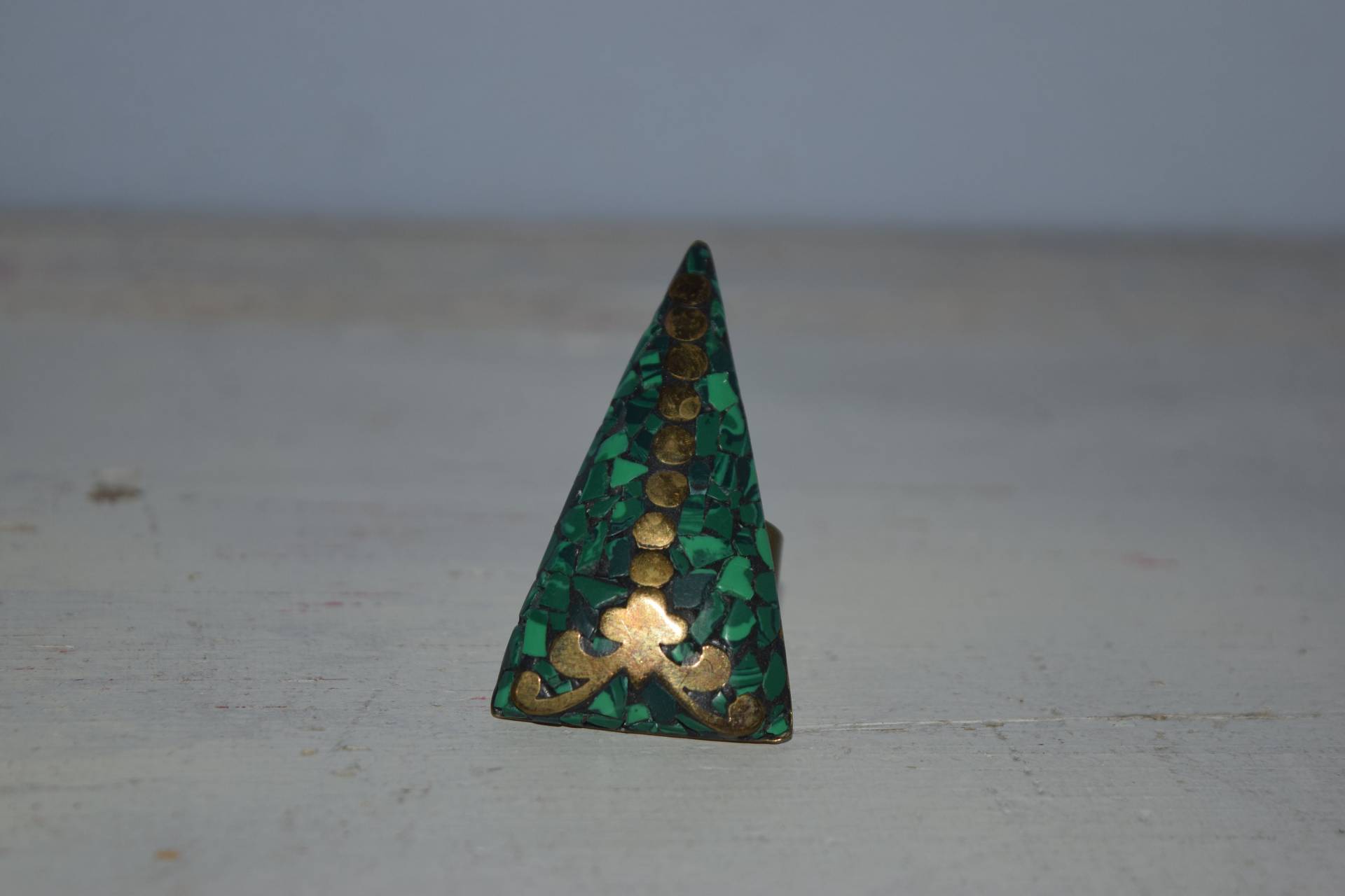 Vintage Atzteken Ring in Gold/Türkis Vintage Atzteken Ring in Gold/Türkis von VitaMonella