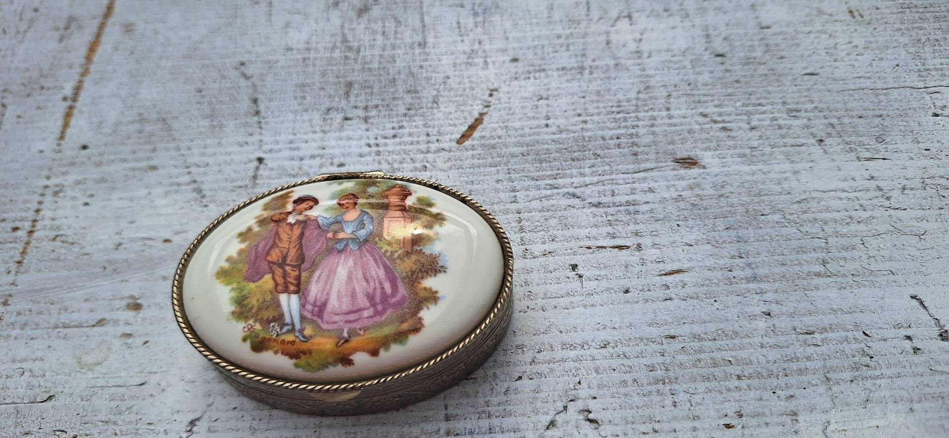 xl Barock Pillendose, Vintage xl Barock Pillendose, Vintage von VitaMonella