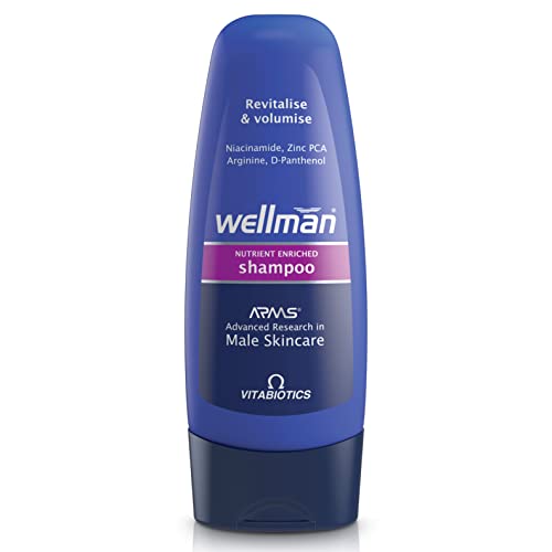 Vitabiotics Wellman Shampoo, 250 ml für Männer, Reinigt und belebt das Haar und die Kopfhaut, Lässt das Haar gesund aussehen, glänzend und volumisiert Vitabiotics Wellman Shampoo, 250 ml für Männer, Reinigt und belebt das Haar und die Kopfhaut, Lässt das Haar gesund aussehen, glänzend und volumisiert von Wellman