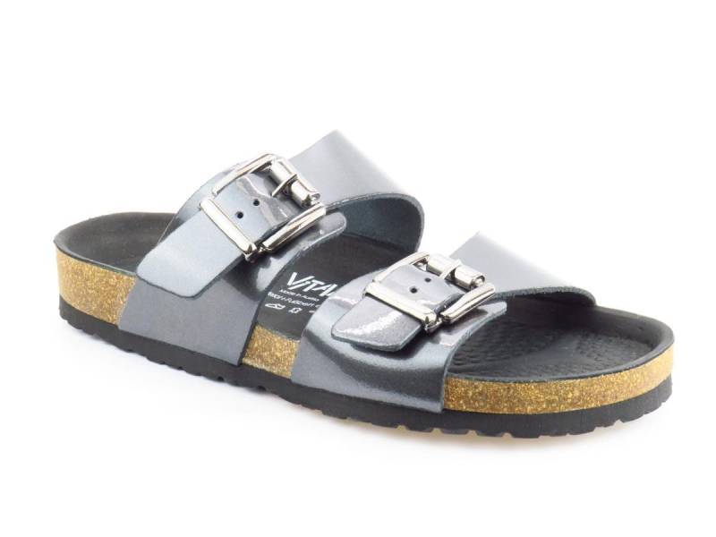 Vital Vital Metallic anthrazit Pantolette von Vital