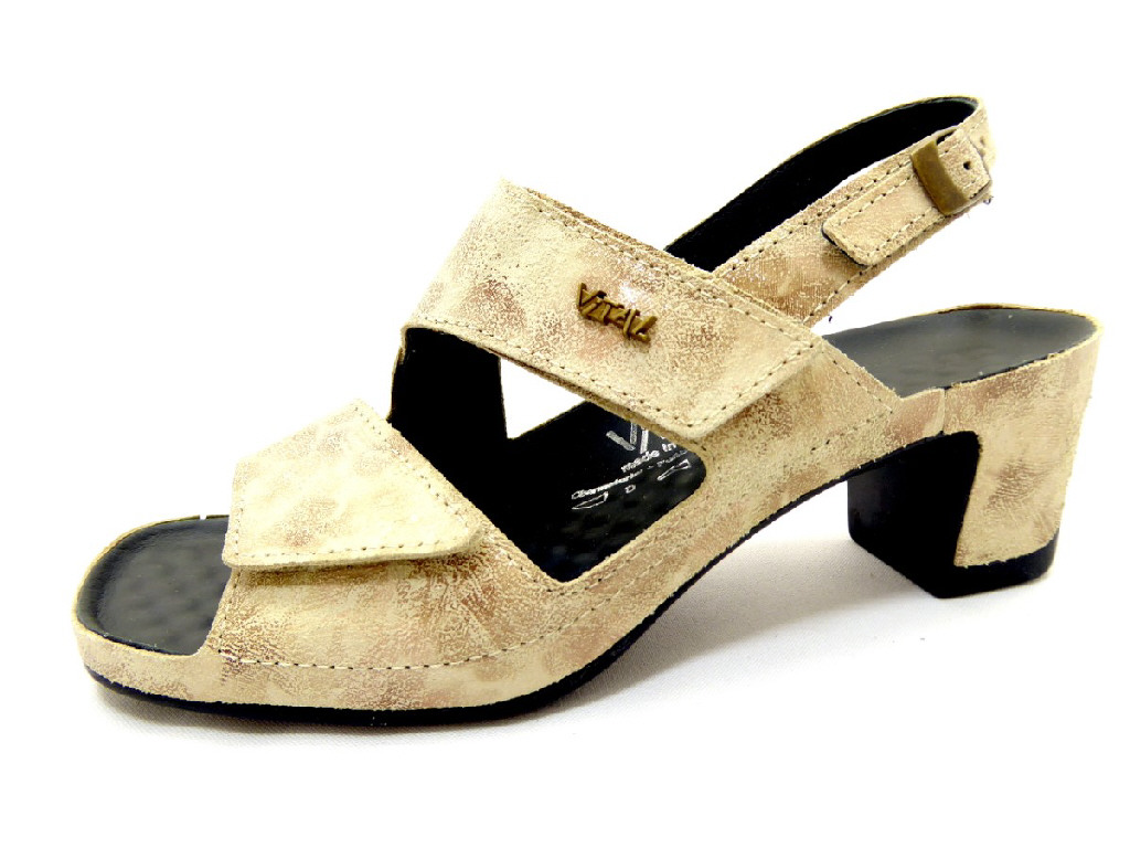 female Komfort Sandalen beige 36 von Vital