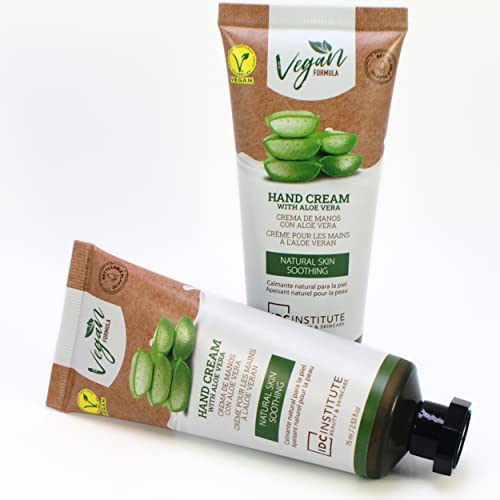 Handcreme mit veganer Aloe Vera, beruhigend und schützend, für Damen und Herren, 2 Tuben à 75 ml, fettfreie Formel, regenerierende und reparierende Feuchtigkeitscreme für Hände und Nägel. Handcreme mit veganer Aloe Vera, beruhigend und schützend, für Damen und Herren, 2 Tuben à 75 ml, fettfreie Formel, regenerierende und reparierende Feuchtigkeitscreme für Hände und Nägel. von Vitality Vegan