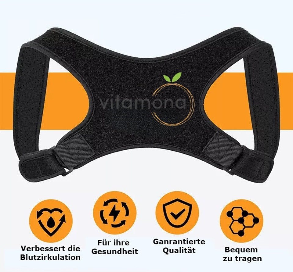 Vitamona Rückenstabilisator Vitamona Rücken Geradehalter Rückensupport Größe M (1-tlg) von Vitamona