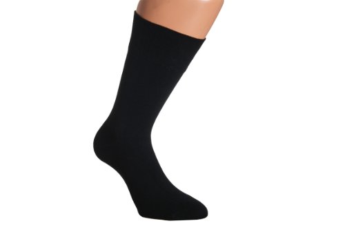 Vitasox 31041 Herren Socken Baumwolle ohne Gummi Schwarz 6er Pack Super XXL 50/52 von Vitasox