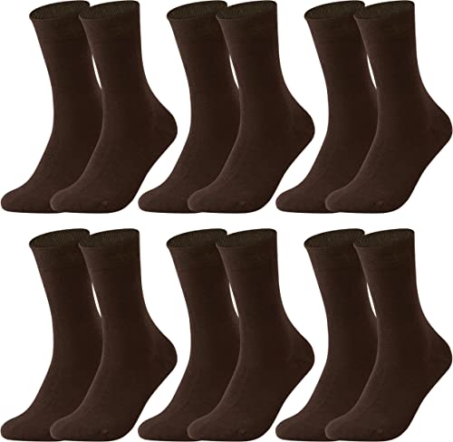 Vitasox 31212 Business Herrensocken aus Baumwolle ohne Gummi und ohne Naht, hochwertige Herren Socken, atmungsaktive Qualität mit weichem Bund für Herren, 6er Pack moccca 43/46 von Vitasox