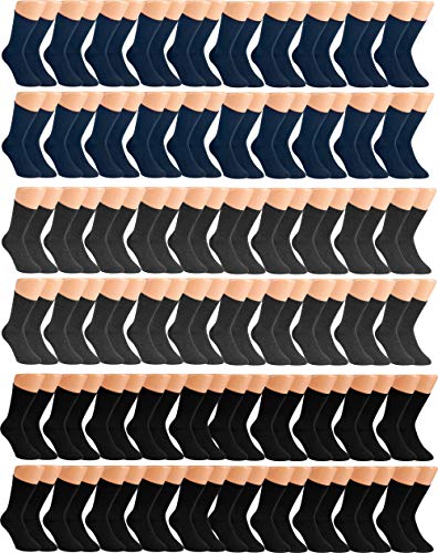 Vitasox 31971 Herren Socken Baumwolle Business ohne Gummi 60er Pack schwarz anthrazit marine 43/46 von Vitasox