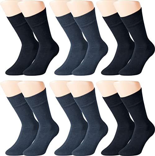 Vitasox 32037 Herren Wellness Socken Baumwolle Frotteesohle Baumwollsocken Arbeitssocken ohne Gummi 6er Pack Jeans 39/42 von Vitasox