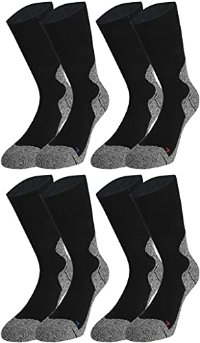 Vitasox Damen & Herren Outdoor Socken Funktionssocken Trekkingsocken Wandersocken Sportsocken XXL 42965 schwarz 4 Paar 47-50 von Vitasox