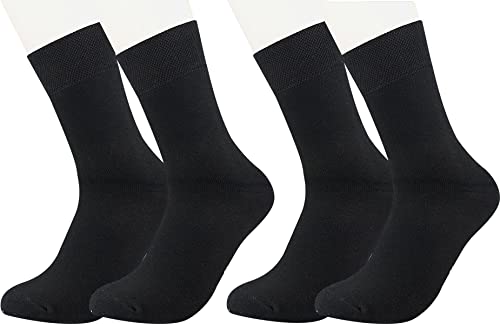 Vitasox 43057 Damen Herren Thermo Socken Bambus Bambussocken Thermosocken ohne Gummi ohne Naht Schwarz 2 Paar 35/38 von Vitasox