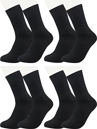 Vitasox 43057 Damen Herren Thermo Socken Bambus Bambussocken Thermosocken ohne Gummi ohne Naht Schwarz 4 Paar 39/42 von Vitasox