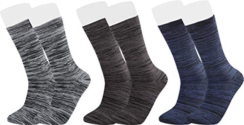 Vitasox 43063 Bambus Socken für Damen & Herren, atmungsaktive Bambussocken mit weichem Komfortbund ohne Gummi, Qualitäts Strümpfe gegen Schweiß ohne Naht an den Zehen, 3 Paar silber melange 43-46 von Vitasox