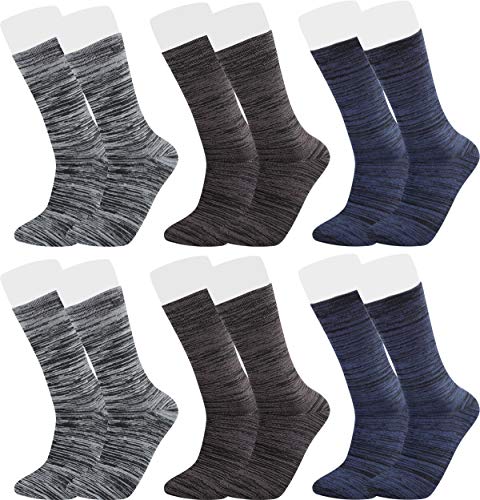 Vitasox 43063 Bambus Socken für Damen & Herren, atmungsaktive Bambussocken mit weichem Komfortbund ohne Gummi, Qualitäts Strümpfe gegen Schweiß ohne Naht an den Zehen, 6 Paar silber melange 39-42 von Vitasox