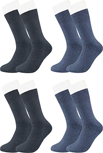 Vitasox Herren Socken Thermosocken Innenfrottee (4,6 Paar), 4 Paar Jeans, 43/46 von Vitasox