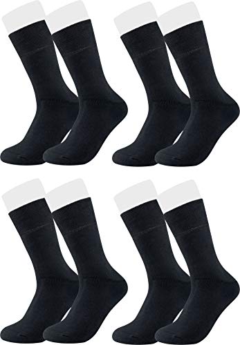 Vitasox | Socken aus Baumwolle mit weichem Rand | Thermo warm ohne Gummibund 32770 (74106) | 4 Paar | schwarz | 39-42 von Vitasox