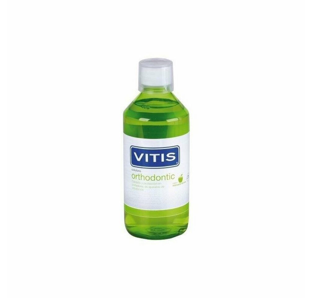 Vitis Mundspülung Kieferorthopädie Colutorio Apfel-Minze-Geschmack 1000ml, (Packung) von Vitis